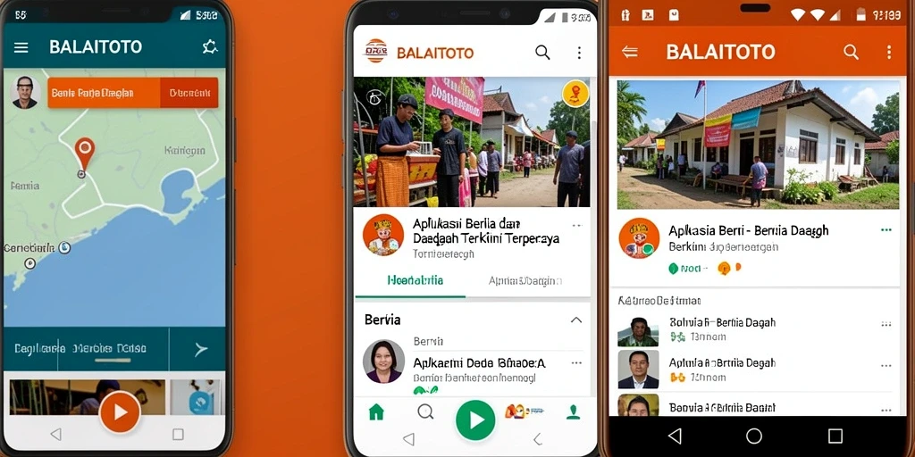 Antarmuka BALAITOTO yang sederhana dan informatif.