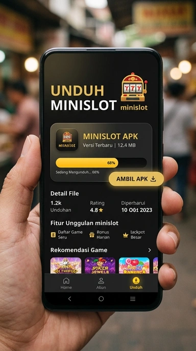 Tampilan halaman APK minislot